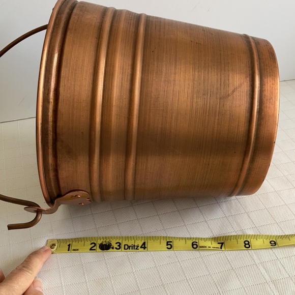 Smith & Hawken Copper hearthside bucket 2003 flower planter pot - Picture 8 of 10